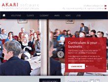 Tablet Screenshot of akarisoftware.com